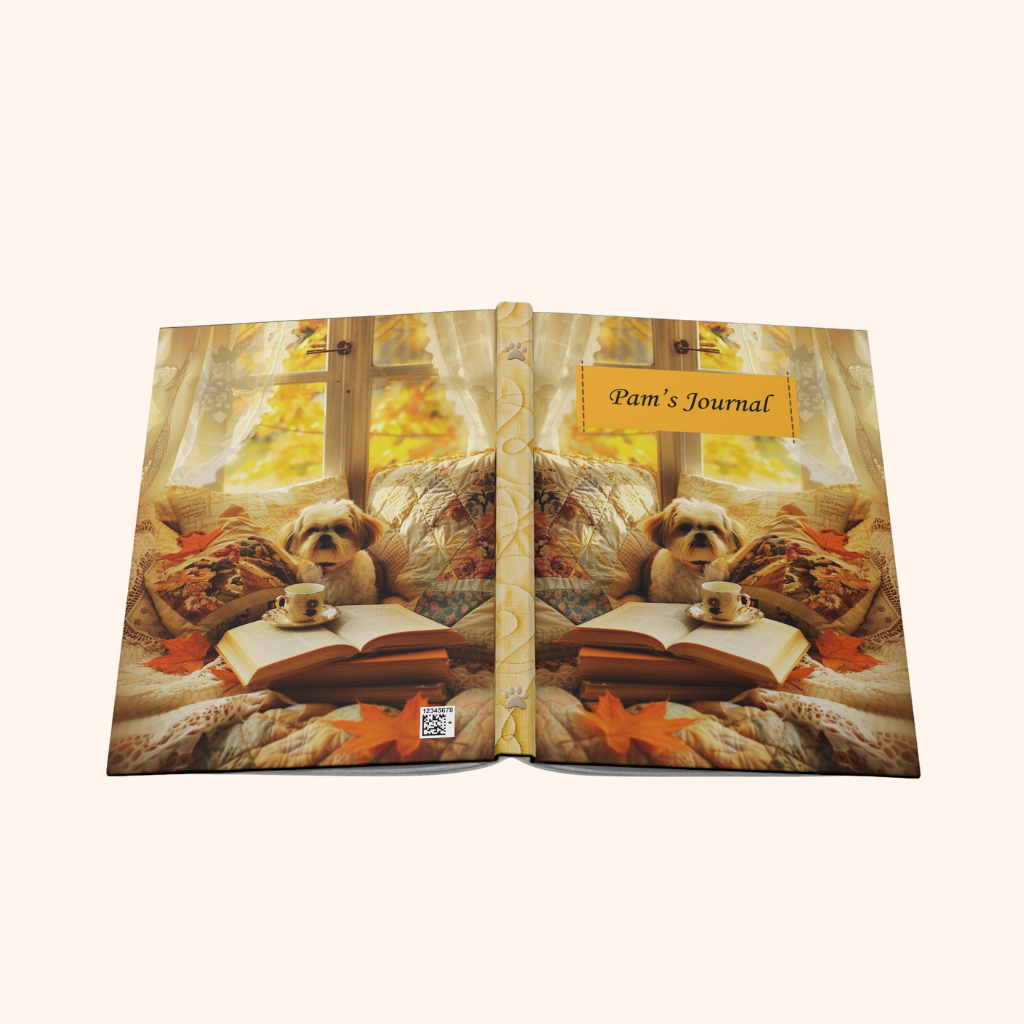 Quilted-Look Shih Tzu – Hardcover Journal