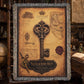Skeleton Key Woven Throw Blanket | Cabinet of Curiosities Decor | Cotton Tapestry | Gothic History Gift