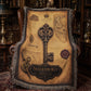 Skeleton Key Woven Throw Blanket | Cabinet of Curiosities Decor | Cotton Tapestry | Gothic History Gift