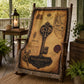 Skeleton Key Woven Throw Blanket | Cabinet of Curiosities Decor | Cotton Tapestry | Gothic History Gift