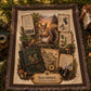 Squirrel Woven Throw Blanket | Woodland Animal Decor | Cotton Tapestry Throw | Naturalist Journal Gift