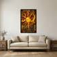 Sun & Moon – Stained Glass Style Metal Wall Art