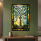 Tree of Life – Stained Glass Style Metal Wall Art