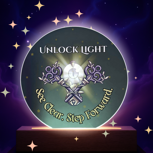 Unlock Light Plaque – See Clear Step Forward Acrylic Crystal Gift