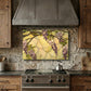 Wisteria Metal Kitchen Backsplash Panel, Stained Glass Inspired Wall Art