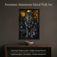 Wolf – Stained Glass Style Metal Wall Art