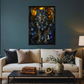 Wolf – Stained Glass Style Metal Wall Art