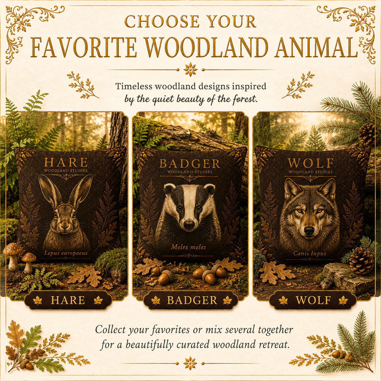 Fox Woodland Pillow, Rustic Throw Pillow, Cabin Decor Cushion, Lodge Style Accent, Wildlife Home Decor