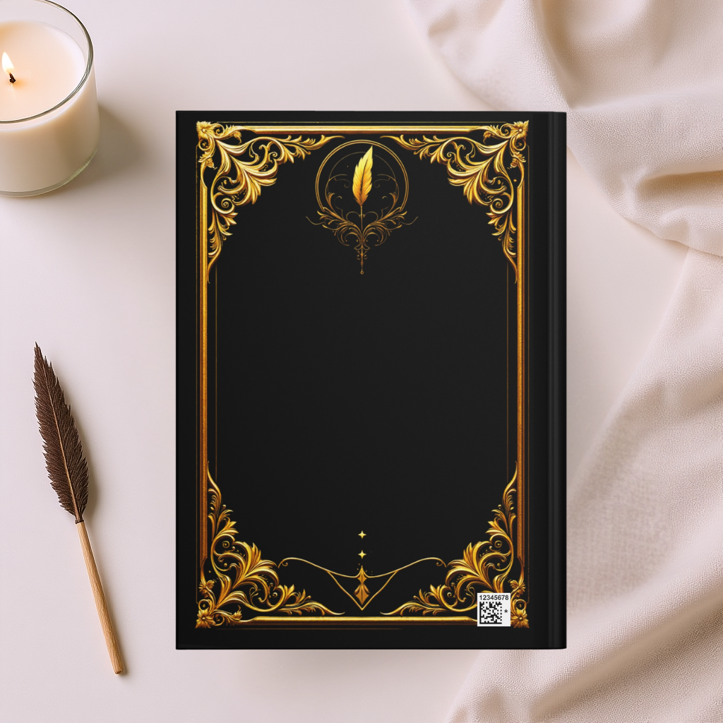 Golden Grimoire: Ink & Imagination – Hardcover Journal