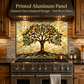 Tree of Life Metal Kitchen Backsplash Panel, Stained Glass Inspired Wall Art