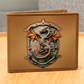 Heraldry Dragon Embossed Look Genuine Leather Wallet – Medieval Fantasy Gift for Men