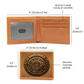 Arcane Alchemy Circle Embossed Look Genuine Leather Wallet – Mystical Rune Gift for Men