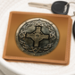 Knight's Order Cross Embossed Look Genuine Leather Wallet – Medieval Fantasy Gift for Men