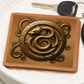 Arcane Serpent Ouroboros Embossed Look Genuine Leather Wallet – Fantasy Arcane Collection