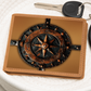 Arcane Compass Rose Embossed Look Genuine Leather Wallet – Fantasy Arcane Collection