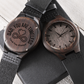 Dad, You Are Timeless – Engraved Wooden Watch with Heart & Infinity Symbol