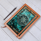 Celestial Compass Vegan Leather Journal – Arcane Fantasy RPG Engraved Look Notebook