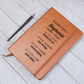 Inspirational Personalized Vegan Leather Journal – Season Eighty