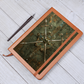 Crossed Swords Vegan Leather Journal – Medieval RPG Fantasy Engraved Look Notebook