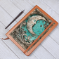 Moon Goddess Vegan Leather Journal – Fantasy Celestial Engraved Look Notebook