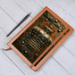 Royal Crown Vegan Leather Journal – Fantasy Medieval RPG Engraved Look Notebook