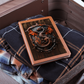 Dragon Emblem Vegan Leather Journal – Fantasy Medieval RPG Engraved Look Notebook