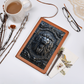 Roaring Lion Vegan Leather Journal – Embossed-Looking Medieval Notebook, Regal Lion Head Diary, Gothic Warrior Planner, Mythical Leatherboun
