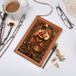 Enchanted Rose Vegan Leather Journal – Fantasy Medieval Engraved Look Notebook