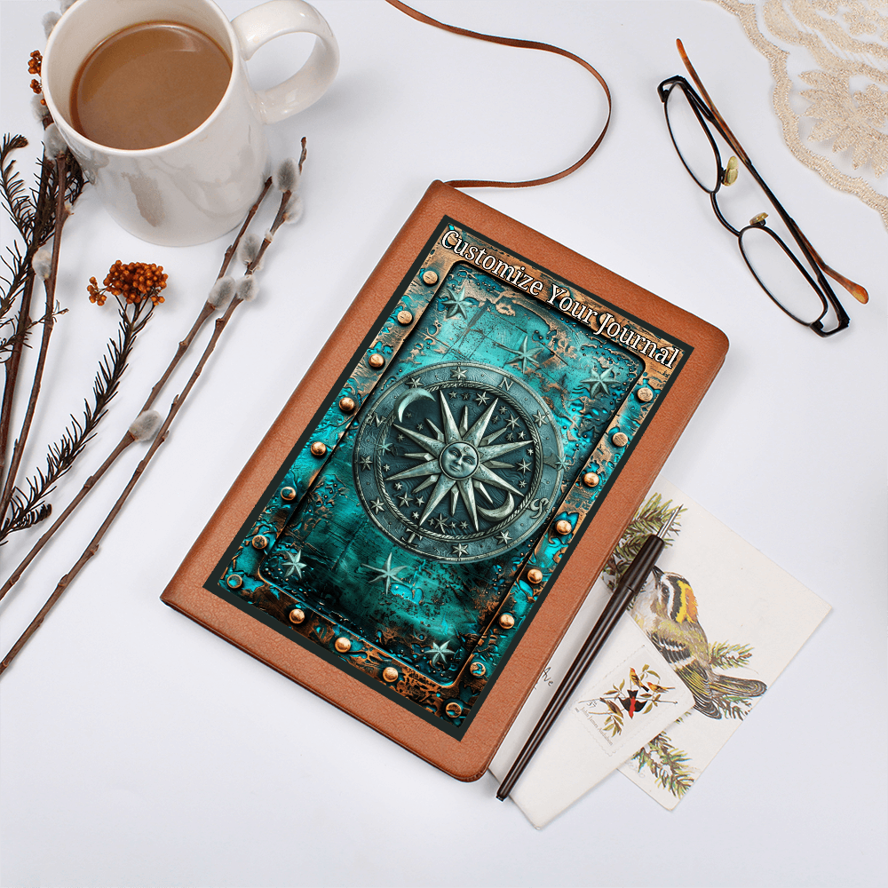 Custom Fantasy Journal – Medieval & Arcane Symbol Notebook – Personalized RPG Gift, Armory & Heraldry Design Options