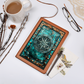 Celestial Compass Vegan Leather Journal – Arcane Fantasy RPG Engraved Look Notebook