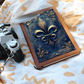 Fleur-de-Lis Vegan Leather Journal – Medieval Fantasy Engraved Look Notebook