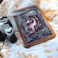 Enchanted Unicorn Vegan Leather Journal – Fantasy Medieval Engraved Look Notebook