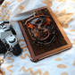 Dragon Emblem Vegan Leather Journal – Fantasy Medieval RPG Engraved Look Notebook