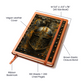 Knight Helmet Vegan Leather Journal – Medieval Fantasy RPG Engraved Look Notebook