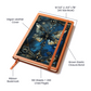 Celestial Butterfly Vegan Leather Journal – Fantasy Engraved Look Notebook