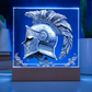 Armory Embossed Look Knight's Helm Plaque – Medieval Fantasy Light Panel