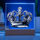 Knight’s Order Embossed Look Crown Plaque – Mystical Fantasy Light Panel