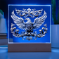Heraldry Embossed Look Eagle Plaque – Regal Crest Fantasy Light Panel