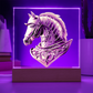 Knight’s Order Embossed Look Warhorse Plaque – Mystical Fantasy Light Panel