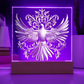 Knight's Order Embossed Look Dove Plaque – Mystical Fantasy Light Panel