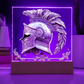 Armory Embossed Look Knight's Helm Plaque – Medieval Fantasy Light Panel