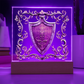 Armory Embossed Look Knight's Shield Plaque – Medieval Fantasy Light Panel