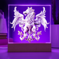 Heraldry Embossed Look Griffin Plaque – Regal Fantasy Light Panel