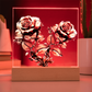 Heraldry Embossed Look Rose Plaque – Mystical Fantasy Light Panel