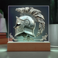 Armory Embossed Look Knight's Helm Plaque – Medieval Fantasy Light Panel