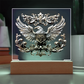 Heraldry Embossed Look Eagle Plaque – Regal Crest Fantasy Light Panel