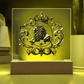 Heraldry Embossed Lion Crest Plaque – Regal Fantasy Light Panel