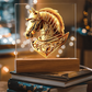 Knight’s Order Embossed Look Warhorse Plaque – Mystical Fantasy Light Panel