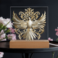 Knight's Order Embossed Look Dove Plaque – Mystical Fantasy Light Panel