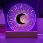 Shine Bright Moon Sun Acrylic Plaque – Celestial Boho Night Light Gift